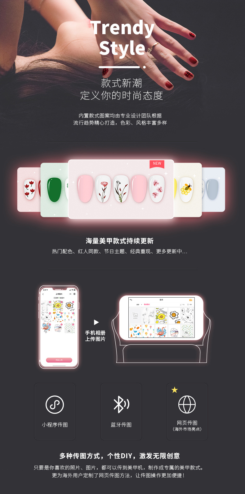映美美甲机包装和运输展示